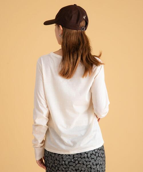 URBAN RESEARCH Sonny Label（アーバンリサーチサニーレーベル）の「ベーシックシアーロングスリーブTシャツ（Tシャツ/カットソー・レディース・アイボリー/ピンク/ブラウン・FREE）」の17枚目の写真