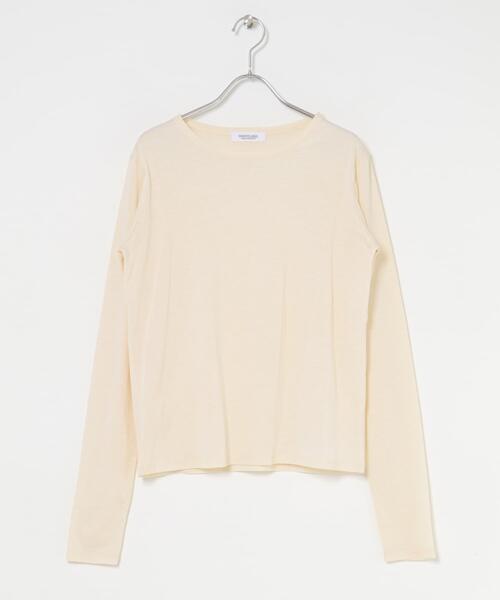 URBAN RESEARCH Sonny Label(アーバンリサーチサニーレーベル)の「ベーシックシアーロングスリーブTシャツ(Tシャツ/カットソー・レディース・アイボリー/ピンク/ブラウン・FREE)」の10枚目の写真