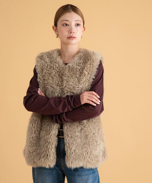 URBAN RESEARCH Sonny Label(アーバンリサーチサニーレーベル)の「ベーシックシアーロングスリーブTシャツ(Tシャツ/カットソー・レディース・アイボリー/ピンク/ブラウン・FREE)」の14枚目の写真