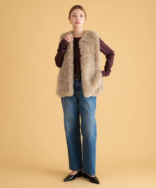 URBAN RESEARCH Sonny Label(アーバンリサーチサニーレーベル)の「ベーシックシアーロングスリーブTシャツ(Tシャツ/カットソー・レディース・アイボリー/ピンク/ブラウン・FREE)」の17枚目の写真