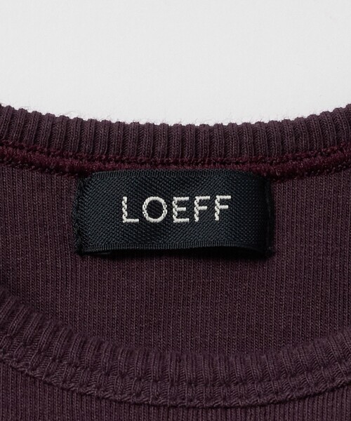 LOEFF(ロエフ)の「<LOEFF>コットンテレコ タンクトップ(タンクトップ・レディース・ブラック/ワイン・FREE)」の7枚目の写真