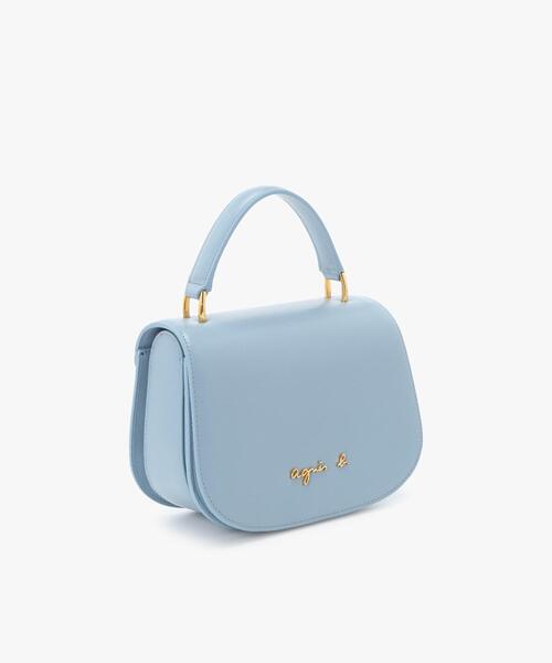 アニエスb.レザーバック レザー 2wayショルダーバッグ ”City” ZAS02－01