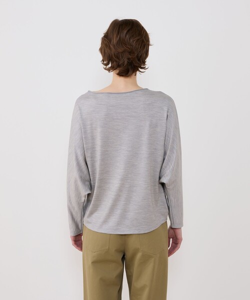 GALERIE VIE（ギャルリー ヴィー）の「ウォッシャブルウールジャージー ドルマンスリーブプルオーバー（Tシャツ/カットソー・レディース・ベージュ/チャコールグレー/ライトグレー・FREE）」の7枚目の写真