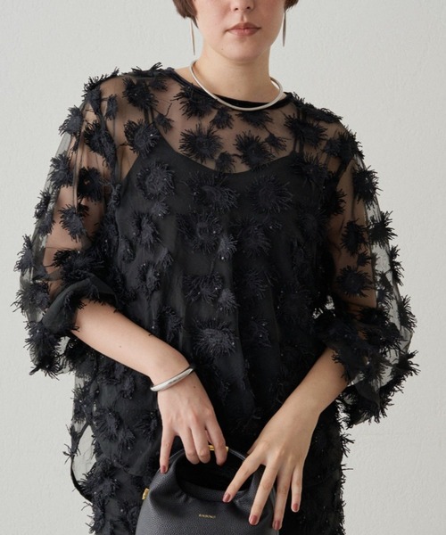 セール】【Atelier N5/アトリエヌメロサンク】ジャガードシアー