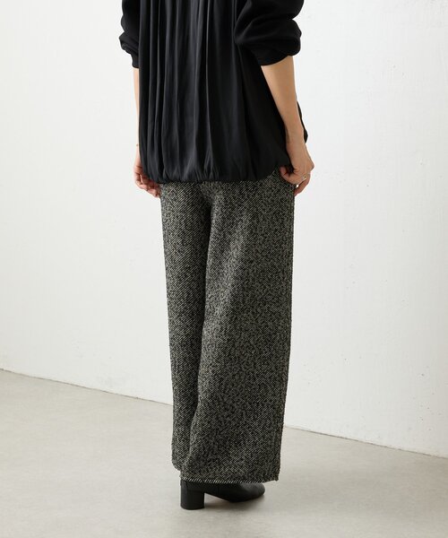 BEARDSLEY（ビアズリー）の「カルゼツイードウエストリブパンツ（その他パンツ・レディース・ブラック・1/0/2）」の5枚目の写真