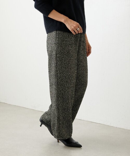 BEARDSLEY（ビアズリー）の「カルゼツイードウエストリブパンツ（その他パンツ・レディース・ブラック・1/0/2）」の12枚目の写真