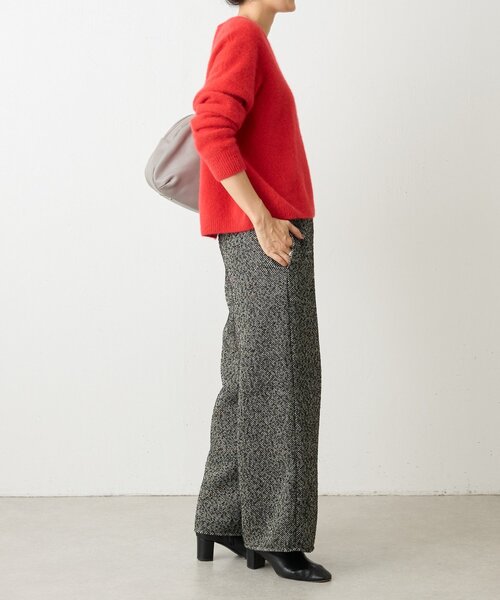 BEARDSLEY（ビアズリー）の「カルゼツイードウエストリブパンツ（その他パンツ・レディース・ブラック・1/0/2）」の18枚目の写真