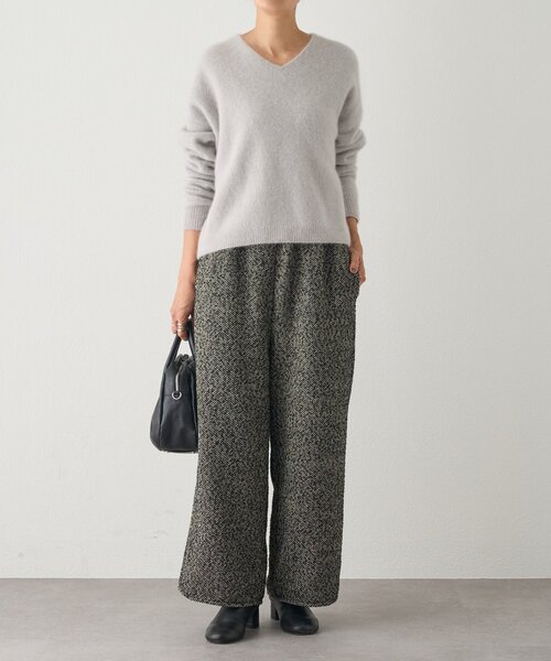 BEARDSLEY（ビアズリー）の「カルゼツイードウエストリブパンツ（その他パンツ・レディース・ブラック・1/0/2）」の21枚目の写真