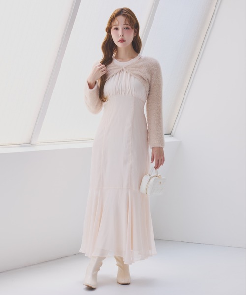 ナイスクラップ　アメスリロングワンピース Fluffy Romance collection】アメスリロングワンピース