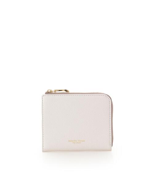 Samantha Thavasa Petit Choice（サマンサタバサ　プチチョイス）の「シンプルL字ファスナー 折財布（財布・レディース・オフホワイト/シルバー/オレンジ/グリーン/ピンクベージュ/グレイッシュベージュ/レッドパープル/フューシャピンク/ダルブルー系/ブラック・FREE）」の2枚目の写真