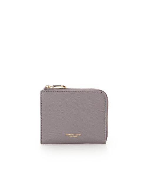 Samantha Thavasa Petit Choice（サマンサタバサ　プチチョイス）の「シンプルL字ファスナー 折財布（財布・レディース・オフホワイト/シルバー/オレンジ/グリーン/ピンクベージュ/グレイッシュベージュ/レッドパープル/フューシャピンク/ダルブルー系/ブラック・FREE）」の3枚目の写真