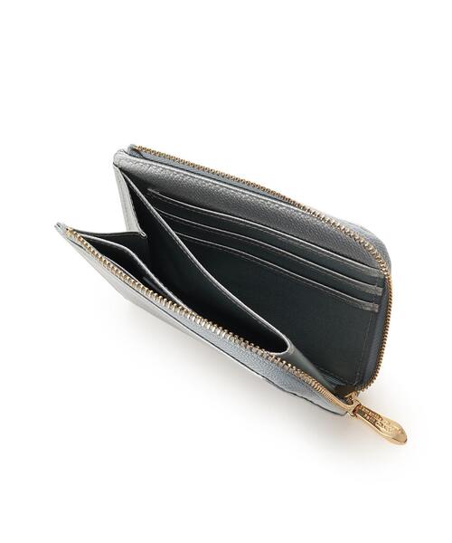 Samantha Thavasa Petit Choice（サマンサタバサ　プチチョイス）の「シンプルL字ファスナー 折財布（財布・レディース・オフホワイト/シルバー/オレンジ/グリーン/ピンクベージュ/グレイッシュベージュ/レッドパープル/フューシャピンク/ダルブルー系/ブラック・FREE）」の20枚目の写真