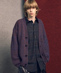 MAISON SPECIAL(]XyV)́sUNISEXtMix Color Fancy Yarn Prime-Over Knit Cardigan/~bNXJ[t@V[[vCI[o[jbgJ[fBKyMAISON SPECIAL/]XyVz(J[fBK/{)