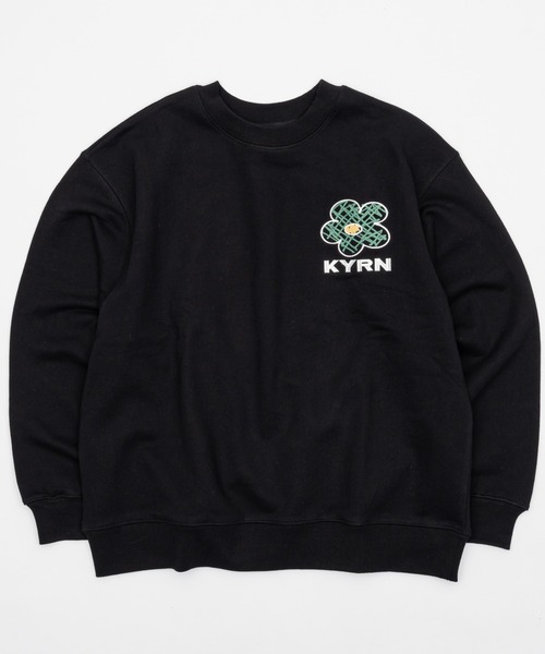 kaoyorinakami(カオヨリナカミ)の「KYRN big flower sweat / KYRNビックフラワースウェット(スウェット・メンズ・ブラック/グレー・LARGE/MEDIUM/SMALL/X-LARGE)」の1枚目の写真