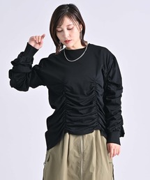 シャーリングデザインプルオーバー