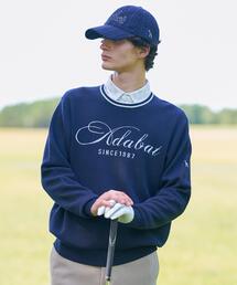 美品 アダバットadabat GOLF 複合マルチ編みマルチカラーニット 美品 アダバットadabat GOLF 複合マルチ編みマルチカラーニット 美品