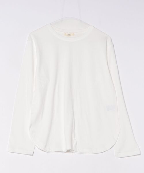 cepo（セポ）の「ラウンドカットロングスリーブTee（Tシャツ/カットソー・レディース・オフホワイト/ブラック・M）」の3枚目の写真
