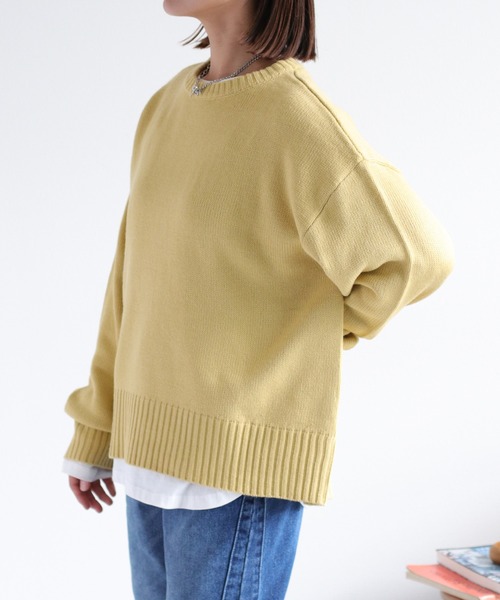 cepo（セポ）の「ラウンドカットロングスリーブTee（Tシャツ/カットソー・レディース・オフホワイト/ブラック・M）」の9枚目の写真