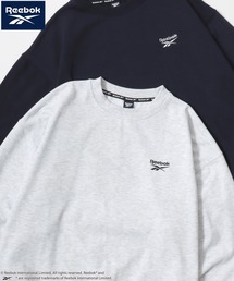 Reebok/リーボック オーバーサイズ 裏起毛 ロゴ ワンポイント刺繍 スウェット トレーナー/レディース メンズ
