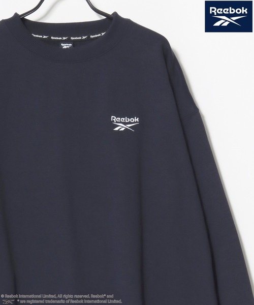 Reebok(リーボック)の「Reebok/リーボック オーバーサイズ 裏起毛 ロゴ ワンポイント刺繍 スウェット トレーナー/レディース メンズ(スウェット・レディース・ブラック/アッシュグレー/ネイビー/ホワイト・M/L/LL)」の8枚目の写真