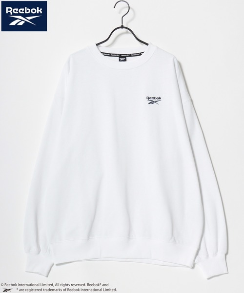 Reebok(リーボック)の「Reebok/リーボック オーバーサイズ 裏起毛 ロゴ ワンポイント刺繍 スウェット トレーナー/レディース メンズ(スウェット・レディース・ブラック/アッシュグレー/ネイビー/ホワイト・M/L/LL)」の9枚目の写真