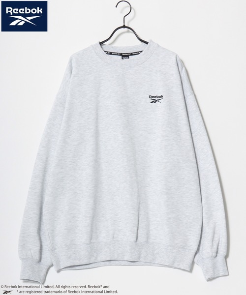 Reebok(リーボック)の「Reebok/リーボック オーバーサイズ 裏起毛 ロゴ ワンポイント刺繍 スウェット トレーナー/レディース メンズ(スウェット・レディース・ブラック/アッシュグレー/ネイビー/ホワイト・M/L/LL)」の11枚目の写真