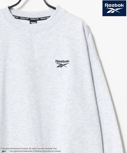 Reebok(リーボック)の「Reebok/リーボック オーバーサイズ 裏起毛 ロゴ ワンポイント刺繍 スウェット トレーナー/レディース メンズ(スウェット・レディース・ブラック/アッシュグレー/ネイビー/ホワイト・M/L/LL)」の7枚目の写真