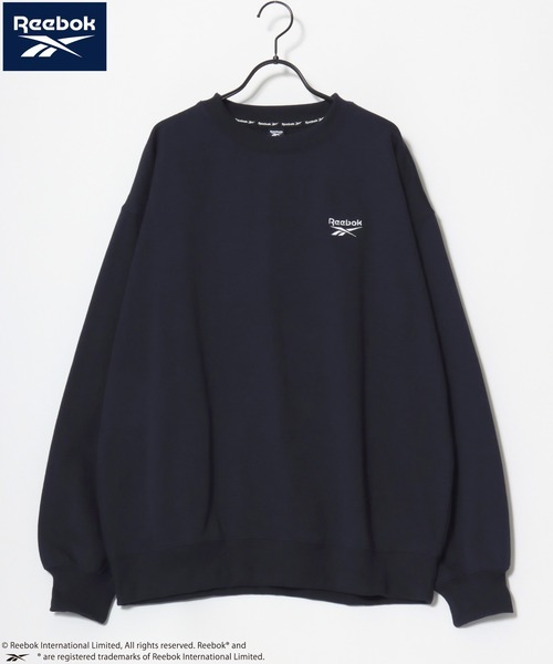 Reebok(リーボック)の「Reebok/リーボック オーバーサイズ 裏起毛 ロゴ ワンポイント刺繍 スウェット トレーナー/レディース メンズ(スウェット・レディース・ブラック/アッシュグレー/ネイビー/ホワイト・M/L/LL)」の12枚目の写真