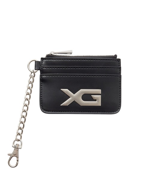 X-girl(エックスガール)の「XG EMBLEM BUCKLE FAUX LEATHER CARD CASE(カードケース・レディース・ブラック/ブラウン/ライトパープル・ONE SIZE)」の2枚目の写真