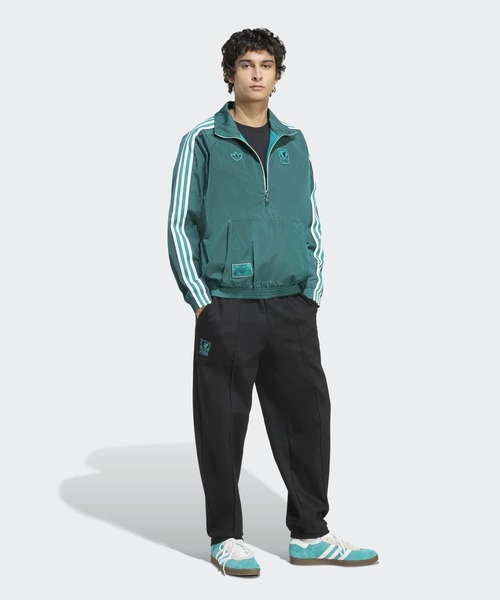 adidas チェルシー ハーフジップフリース adidas チェック柄 ハーフジップ ジャケットXL - メルカリ