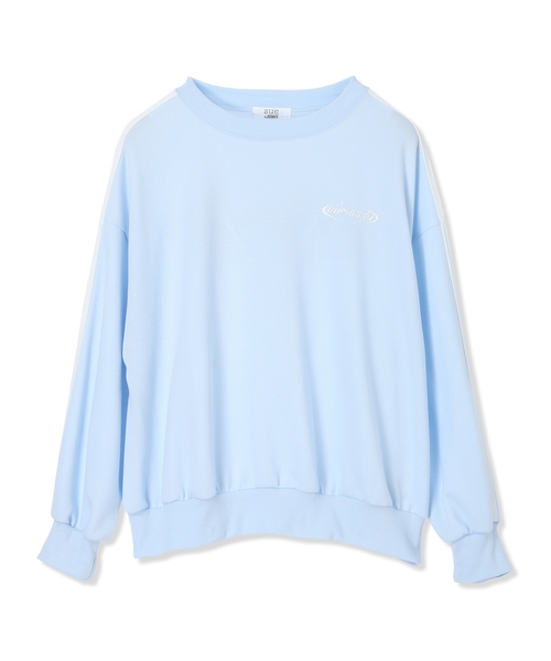 セール】さがら刺繍ロゴ袖ラインプルオーバー/トレーナー（スウェット