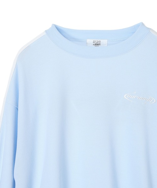 セール】さがら刺繍ロゴ袖ラインプルオーバー/トレーナー（スウェット