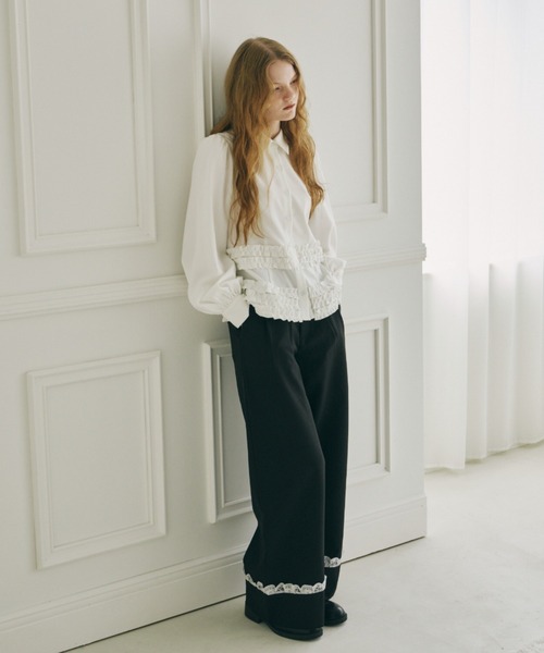 many frill blouse / フリルデザインブラウス（シャツ/ブラウス