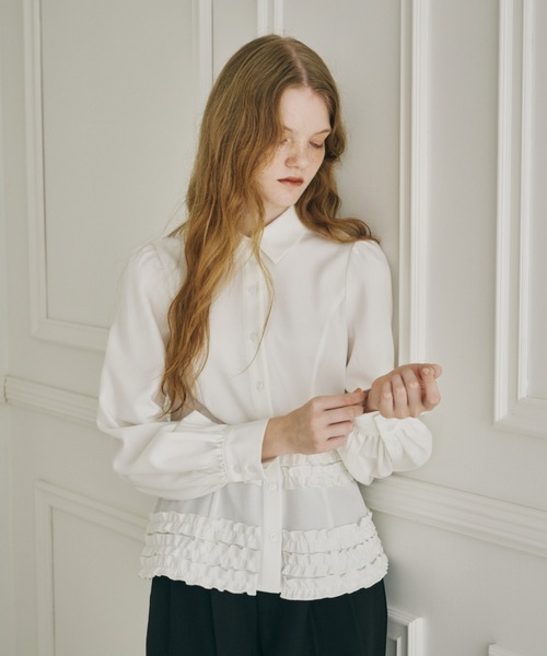 many frill blouse / フリルデザインブラウス(シャツ/ブラウス many frill blouse / フリルデザインブラウス(シャツ/ブラウス