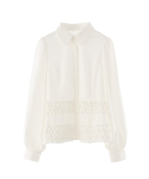 idem many frill blouse フリルブラウス オフホワイト many frill blouse / フリルデザインブラウス（シャツ/ブラウス