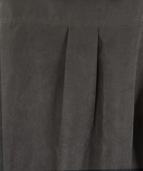 hellam（へラム）の「ピーチスキンオーバーシャツ（シャツ/ブラウス・レディース・アイボリー/ブラック/ブラウン/チャコール・FREE）」の21枚目の写真