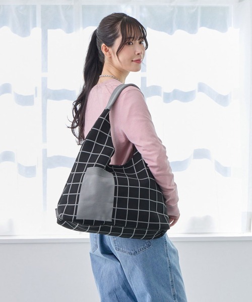 ROOTOTE(ルートート)の「ルートート / LT.ラウンドニットトート(トートバッグ・レディース・ベージュ/ホワイト/ブラック・FREE)」の13枚目の写真