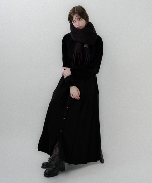 HARE（ハレ）の「ハイショクシャギーマフラー(HARE)（マフラー・レディース・ブルー/グレー/レッド/イエロー/ブラック・FREE）」の17枚目の写真