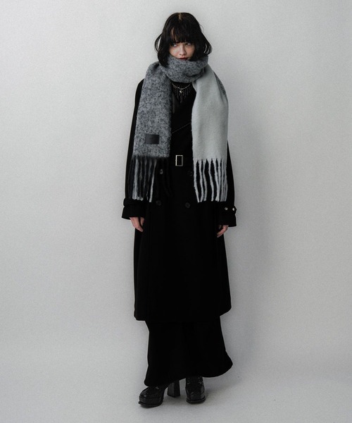 HARE（ハレ）の「ハイショクシャギーマフラー(HARE)（マフラー・レディース・ブルー/グレー/レッド/イエロー/ブラック・FREE）」の18枚目の写真