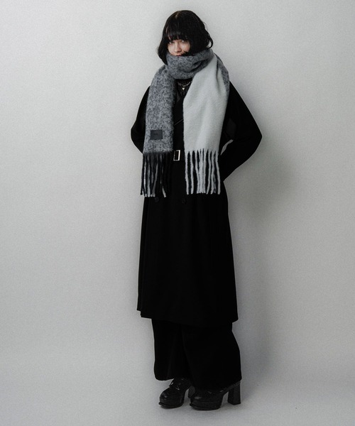 HARE（ハレ）の「ハイショクシャギーマフラー(HARE)（マフラー・レディース・ブルー/グレー/レッド/イエロー/ブラック・FREE）」の19枚目の写真