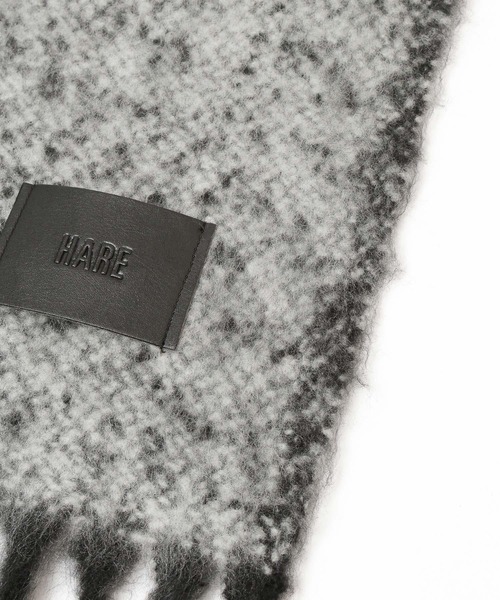 HARE（ハレ）の「ハイショクシャギーマフラー(HARE)（マフラー・レディース・ブルー/グレー/レッド/イエロー/ブラック・FREE）」の9枚目の写真