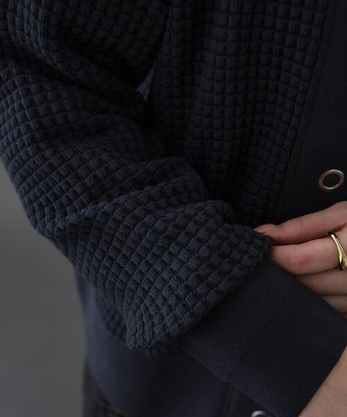 FORK&SPOON（フォークアンドスプーン）の「FORK&SPOON　ワッフルカーディガン（カーディガン/ボレロ・レディース・チャコールグレー/グレー系その他/ベージュ・1）」の16枚目の写真