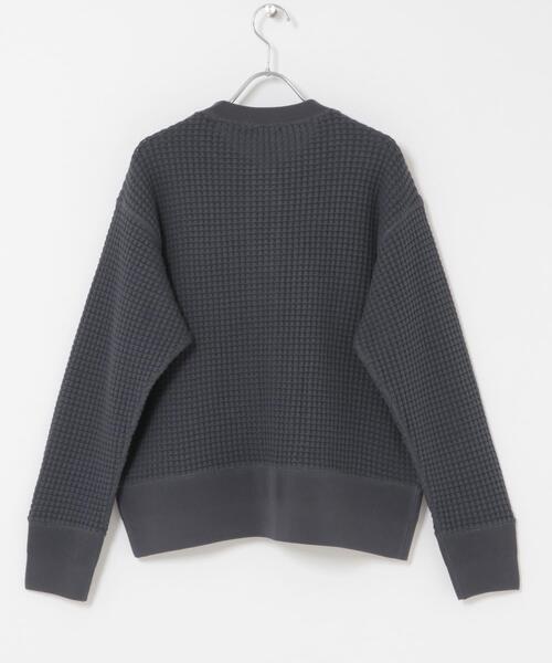 FORK&SPOON（フォークアンドスプーン）の「FORK&SPOON　ワッフルカーディガン（カーディガン/ボレロ・レディース・チャコールグレー/グレー系その他/ベージュ・1）」の5枚目の写真