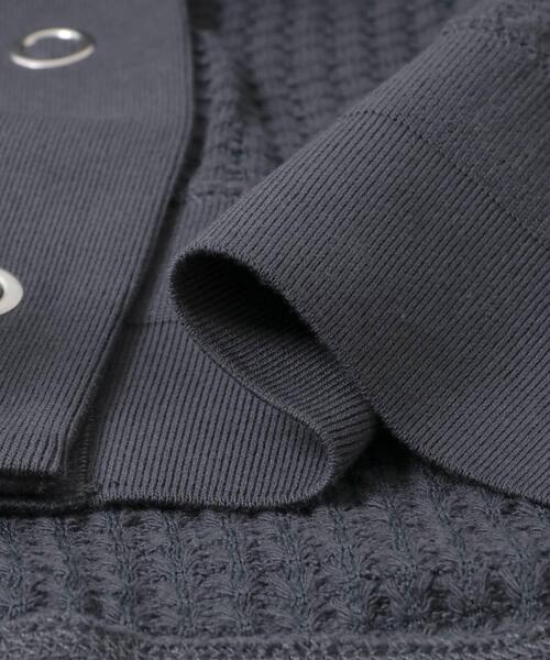 FORK&SPOON（フォークアンドスプーン）の「FORK&SPOON　ワッフルカーディガン（カーディガン/ボレロ・レディース・チャコールグレー/グレー系その他/ベージュ・1）」の6枚目の写真