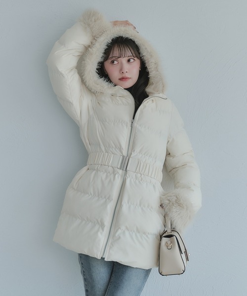 Mid-length padded fur coat / ミドル丈中綿ファーコート（その他