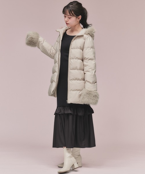 Mid-length padded fur coat / ミドル丈中綿ファーコート（その他