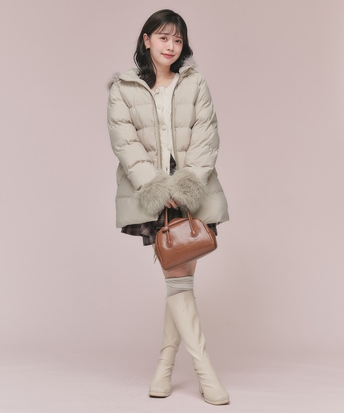 Mid-length padded fur coat / ミドル丈中綿ファーコート（その他
