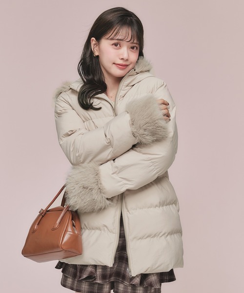 Mid-length padded fur coat / ミドル丈中綿ファーコート（その他
