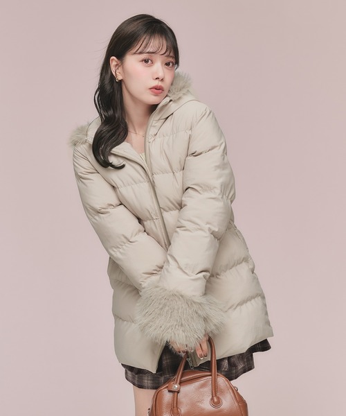 Mid-length padded fur coat / ミドル丈中綿ファーコート（その他
