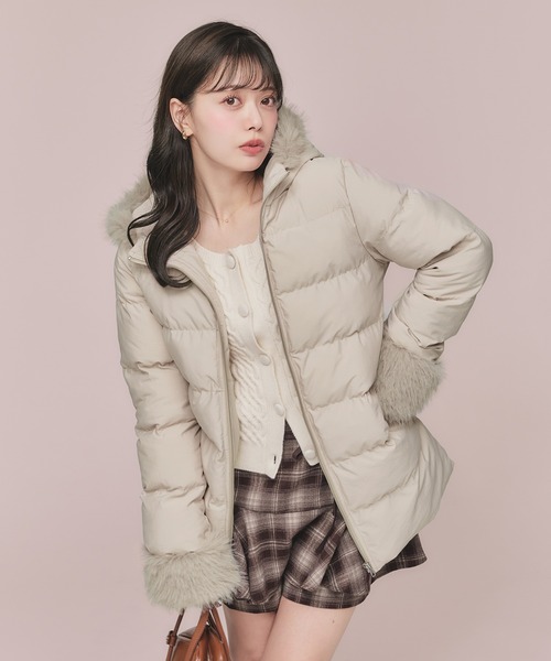 Mid-length padded fur coat / ミドル丈中綿ファーコート（その他